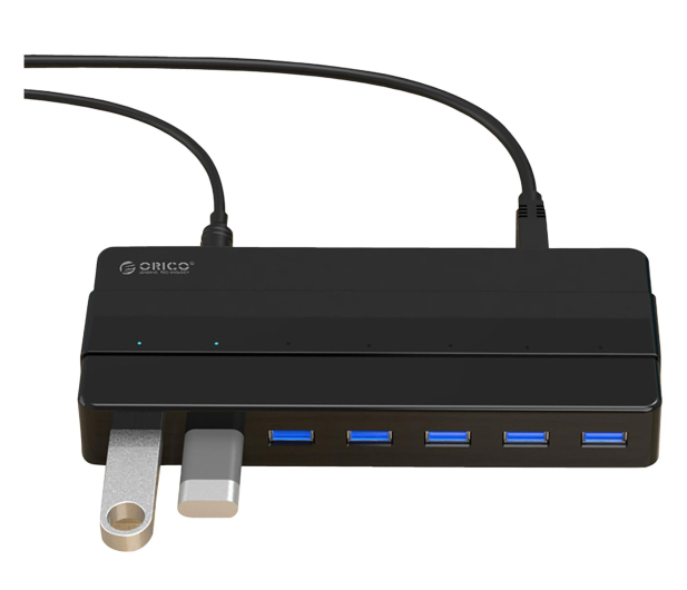 Orico 7x USB-A 3.0 - czarny - 1343436 - zdjęcie 4